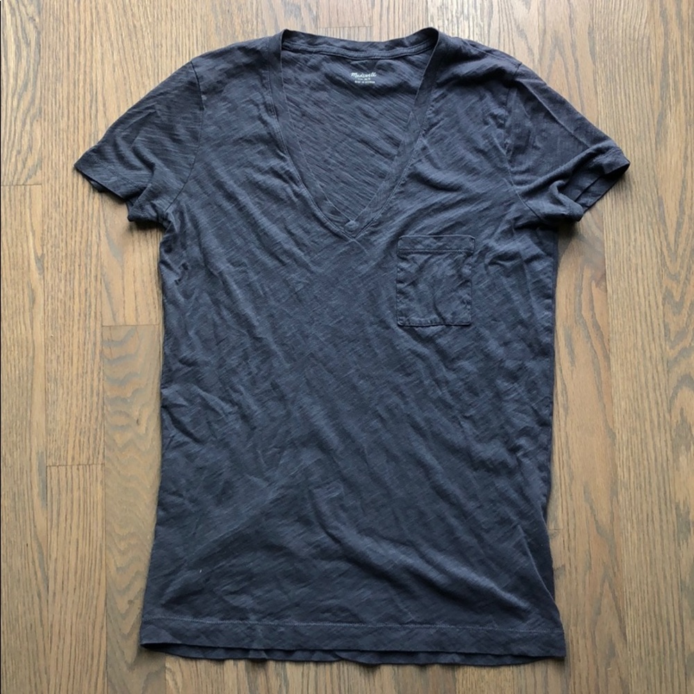 Madewell Whisper V-neck Cotton Tee